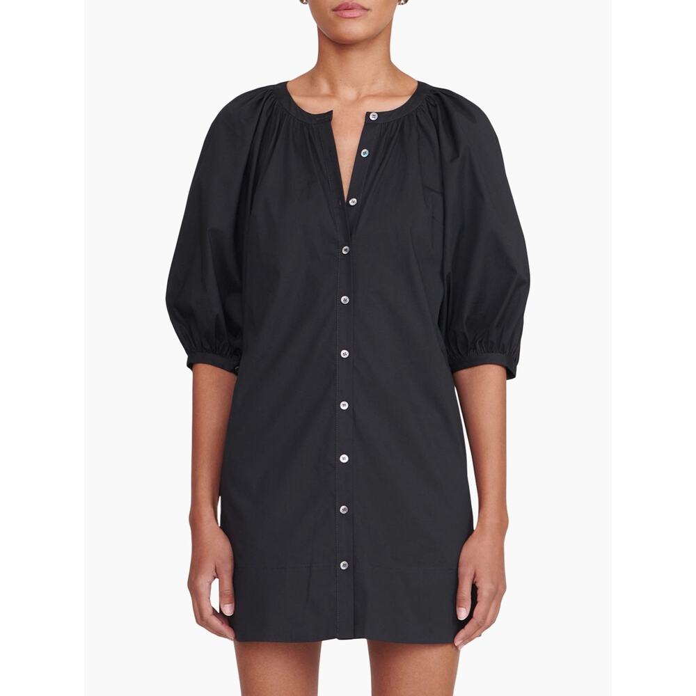 Staud dress mini Vincent cotton poplin shirt coverup beach vacation XL summer